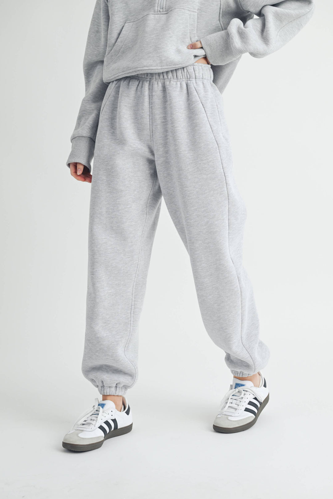 Rani Joggers: Heather Grey