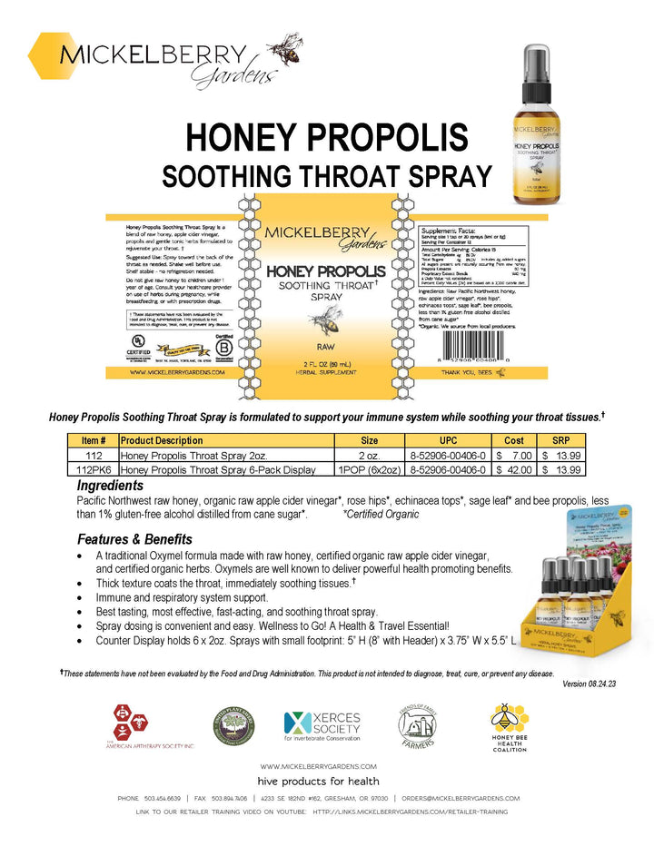 Herbal Honey Propolis Throat Spray
