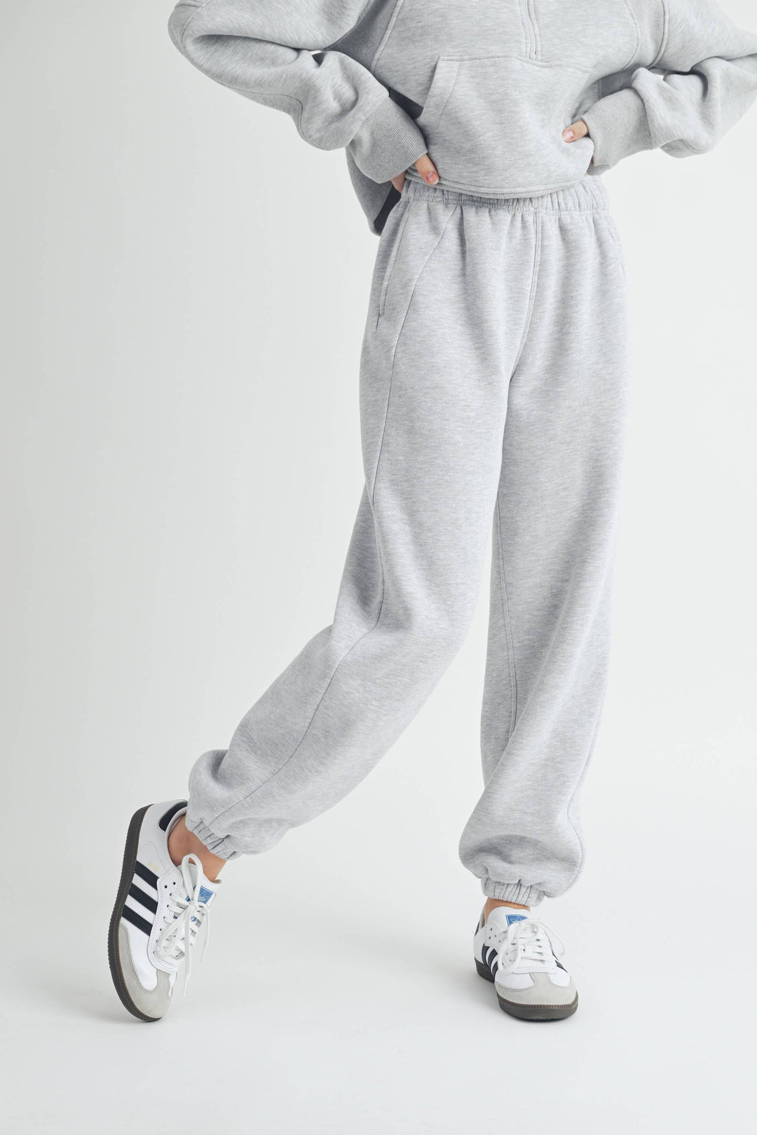 Rani Joggers: Heather Grey