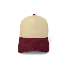 Load image into Gallery viewer, Corduroy Hats - Customizable: Brown &amp; Cream
