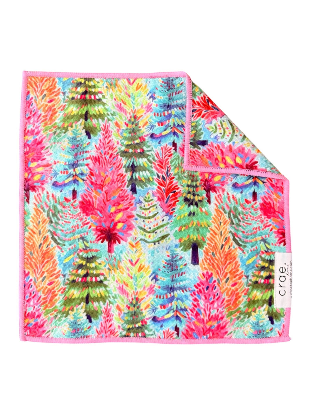 Glimmer Glamour Forest: Double-Sided Washcloth: Multi / 12x12 in / Washcloth