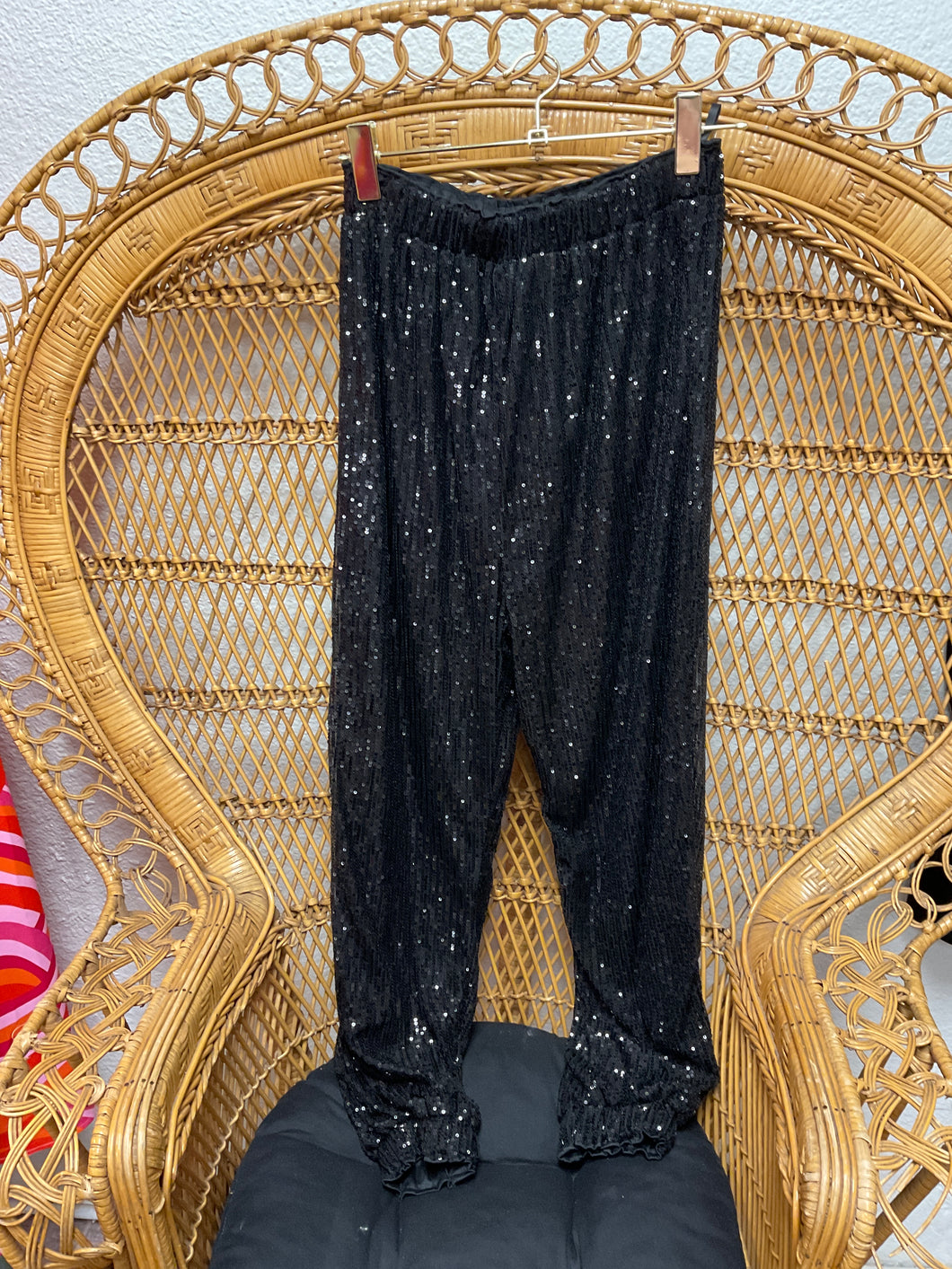 Sequin Joggers SMALL