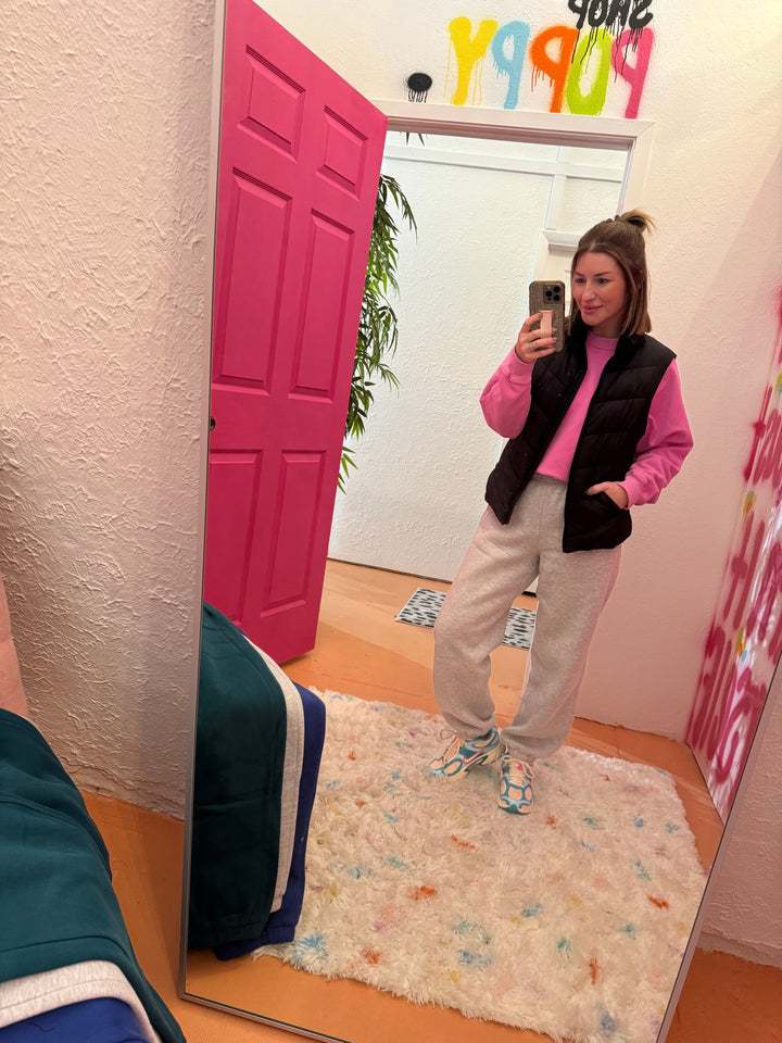 Rani Joggers: Heather Grey