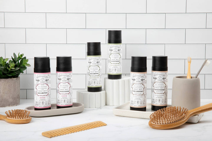 All Natural Soapnut Shampoo and Conditioner SET: Rosemary