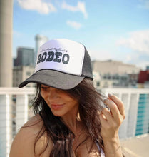 Load image into Gallery viewer, This Ain&#39;t My First Rodeo | Black | Trucker Hat: Black Trucker Hat
