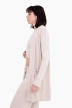 Load image into Gallery viewer, Lounge Open-Front Cardigan: NATURAL
