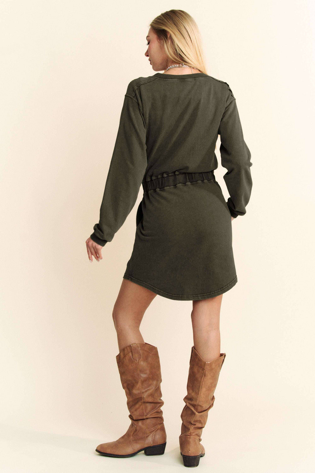 WASHED MINI DRESS