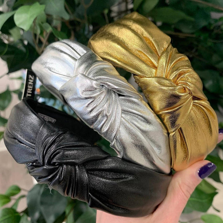 Leather Knot Headband