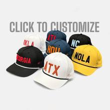 Load image into Gallery viewer, Performance Rope Hats - Customizable: Dijon (Black Rope)
