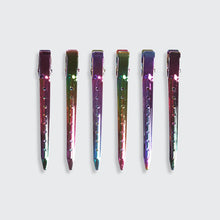 Load image into Gallery viewer, Kitsch Styling Hair Clips 6pc - Iridescent
