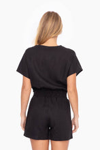 Load image into Gallery viewer, Dolman Sleeve Resort Romper: WARM GREY
