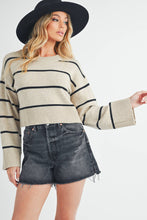 Load image into Gallery viewer, Sweater:Heather Gray/Navy
