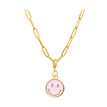 Load image into Gallery viewer, Happy Face Necklace by ZOMI GEMS: Teal
