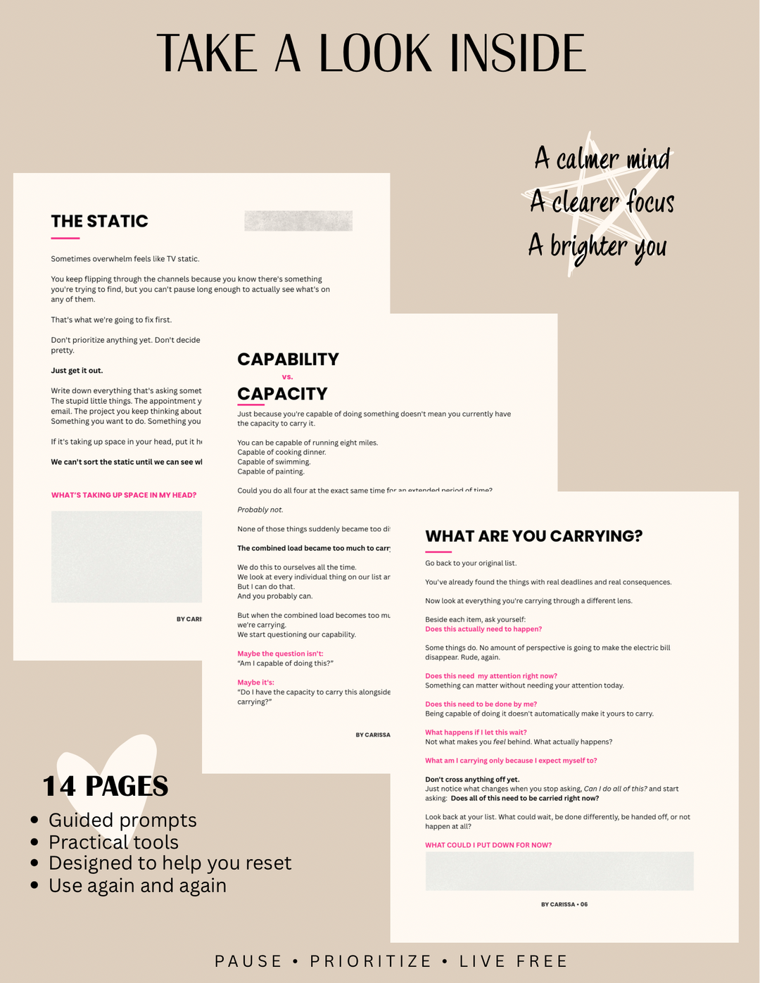 The 10-Minute Reset - Printed Reset Binder
