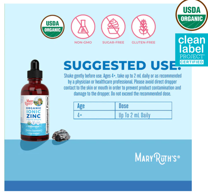 Mary Ruth’s: Organic Kids Ionic Zinc Liquid Drops