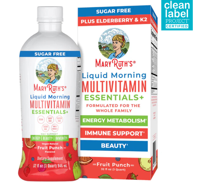 Mary Ruth’s: Liquid Morning Multivitamin Essentials+ (Fruit Punch)