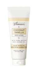 Load image into Gallery viewer, Just Ingredients: Coconut Vanilla Body Lotion - 8oz

