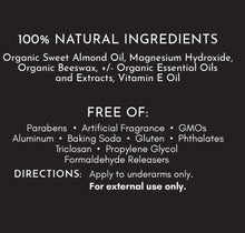 Load image into Gallery viewer, Just Ingredients: Men Deodorant

