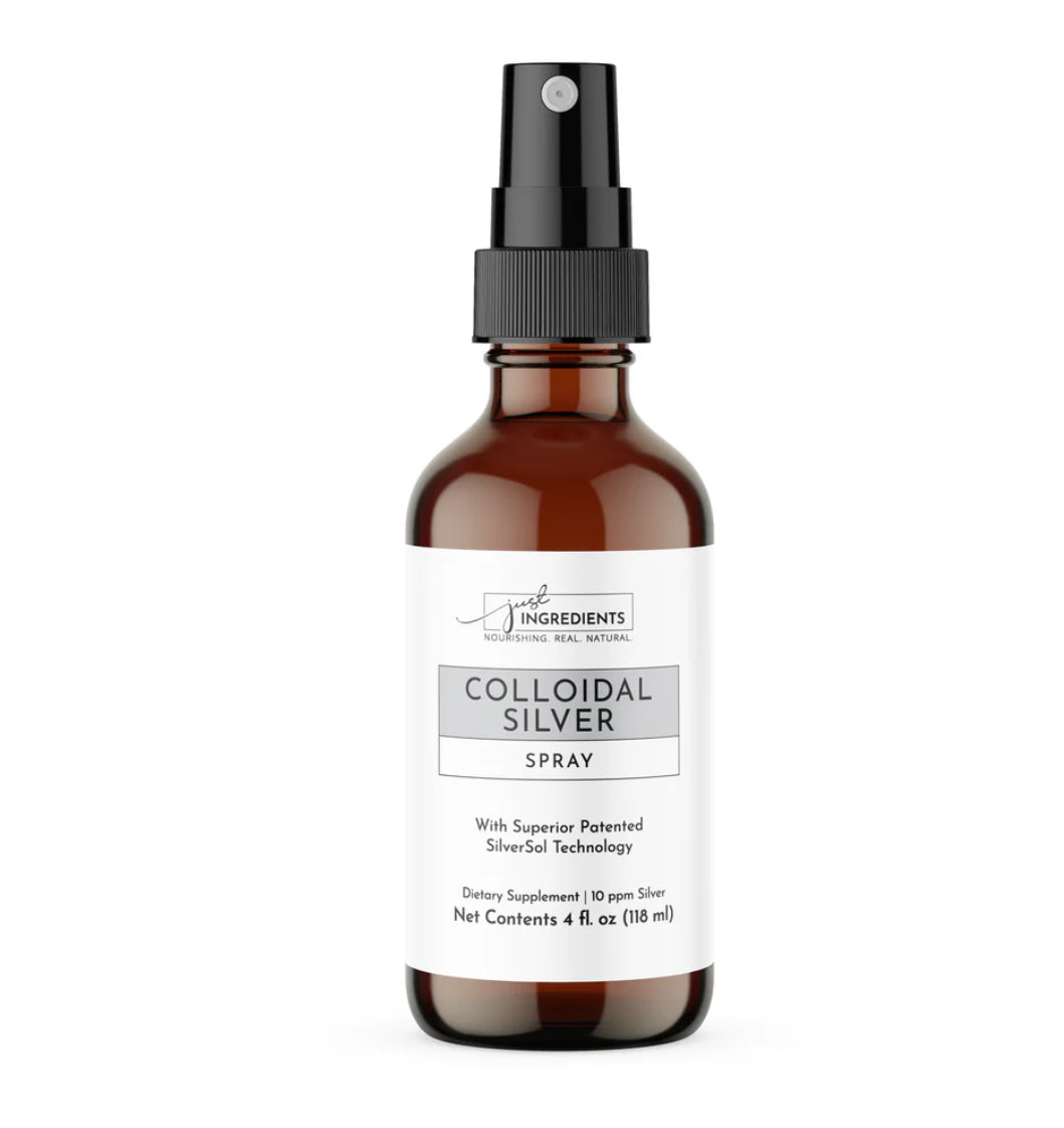 JUST INGREDIENTS:Colloidal Silver Spray