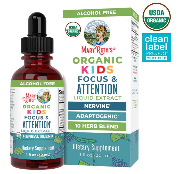 Mary Ruth’s: Organic Kids Focus & Attention Liquid Drops