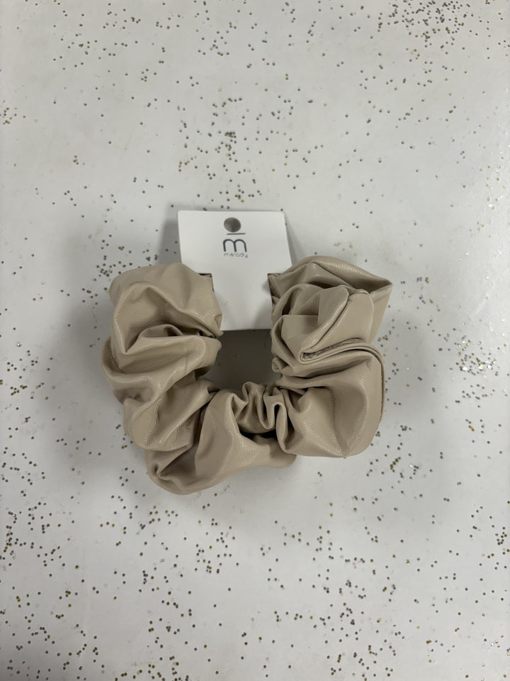 Leather Scrunchies