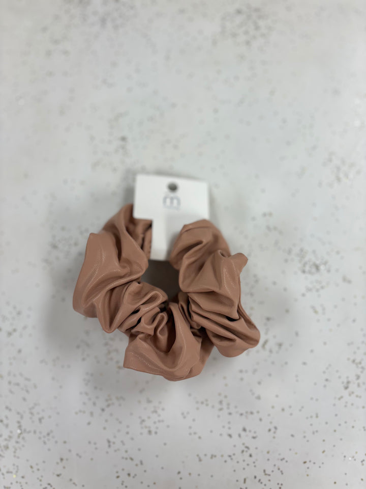 Leather Scrunchies