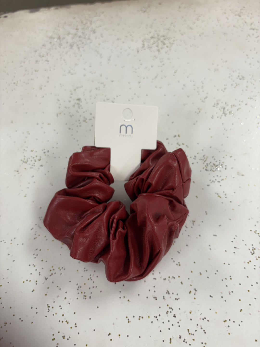 Leather Scrunchies