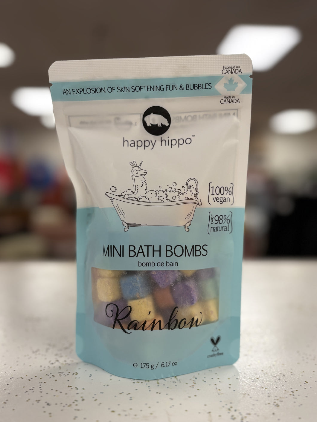 Happy Hippo - Mini Bath Bombs - Rainbow