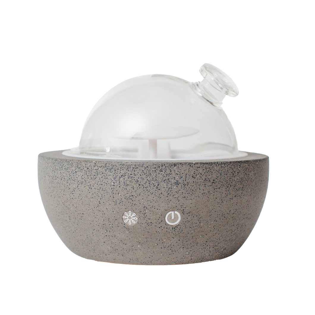 Rowe Casa Glass & Concrete Essential Oil Diffuser | 200 Ml