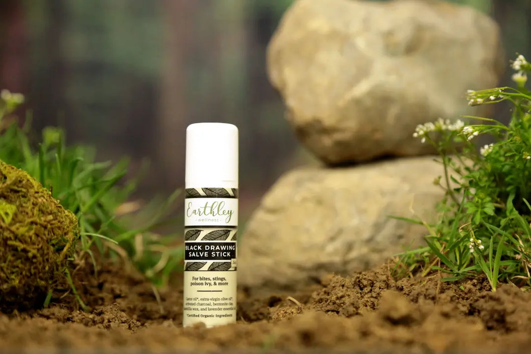 EARTHLEY: Black Drawing Salve Stick .5 oz