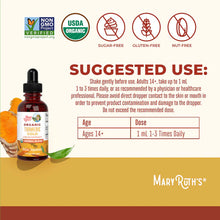 Load image into Gallery viewer, Mary Ruth’s: Organic Turmeric Gold Herbal Blend Liquid Drops
