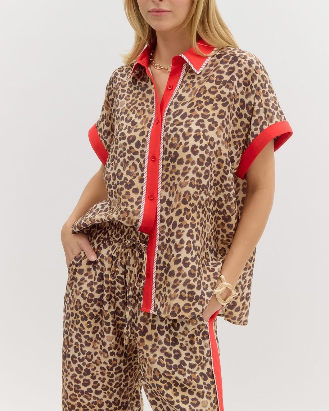 LEOPARD PANT SET