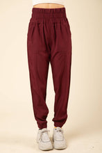 Load image into Gallery viewer, Wide Elastic Waist Jogger Pants
