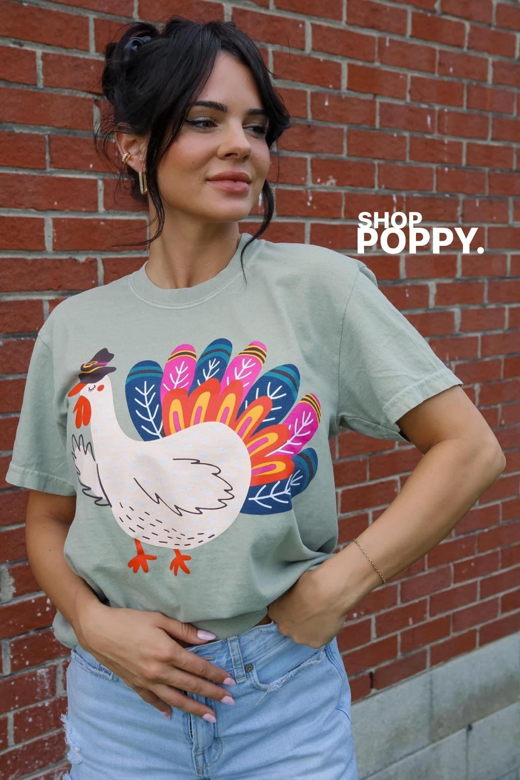 COLORFUL TURKEY TEE