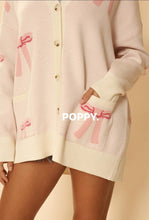 Load image into Gallery viewer, OVERSIZED BOW CARDIGAN
