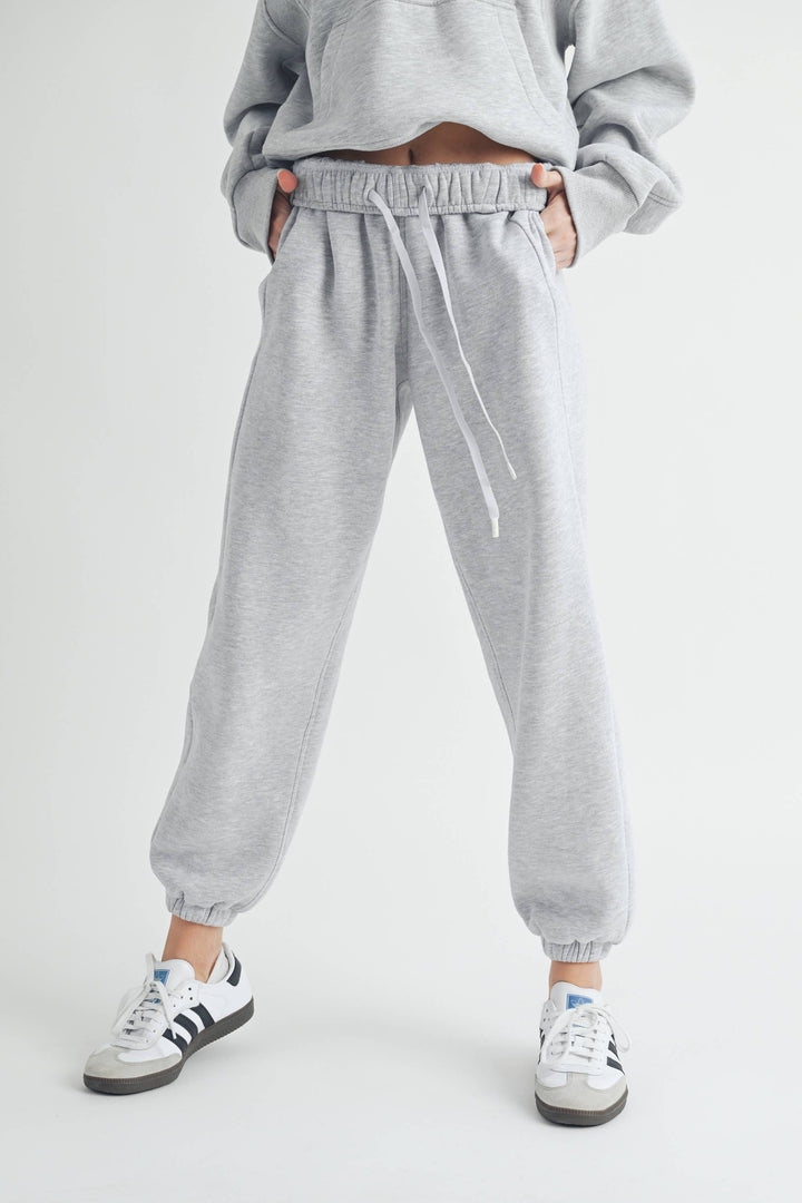 Rani Joggers: Heather Grey