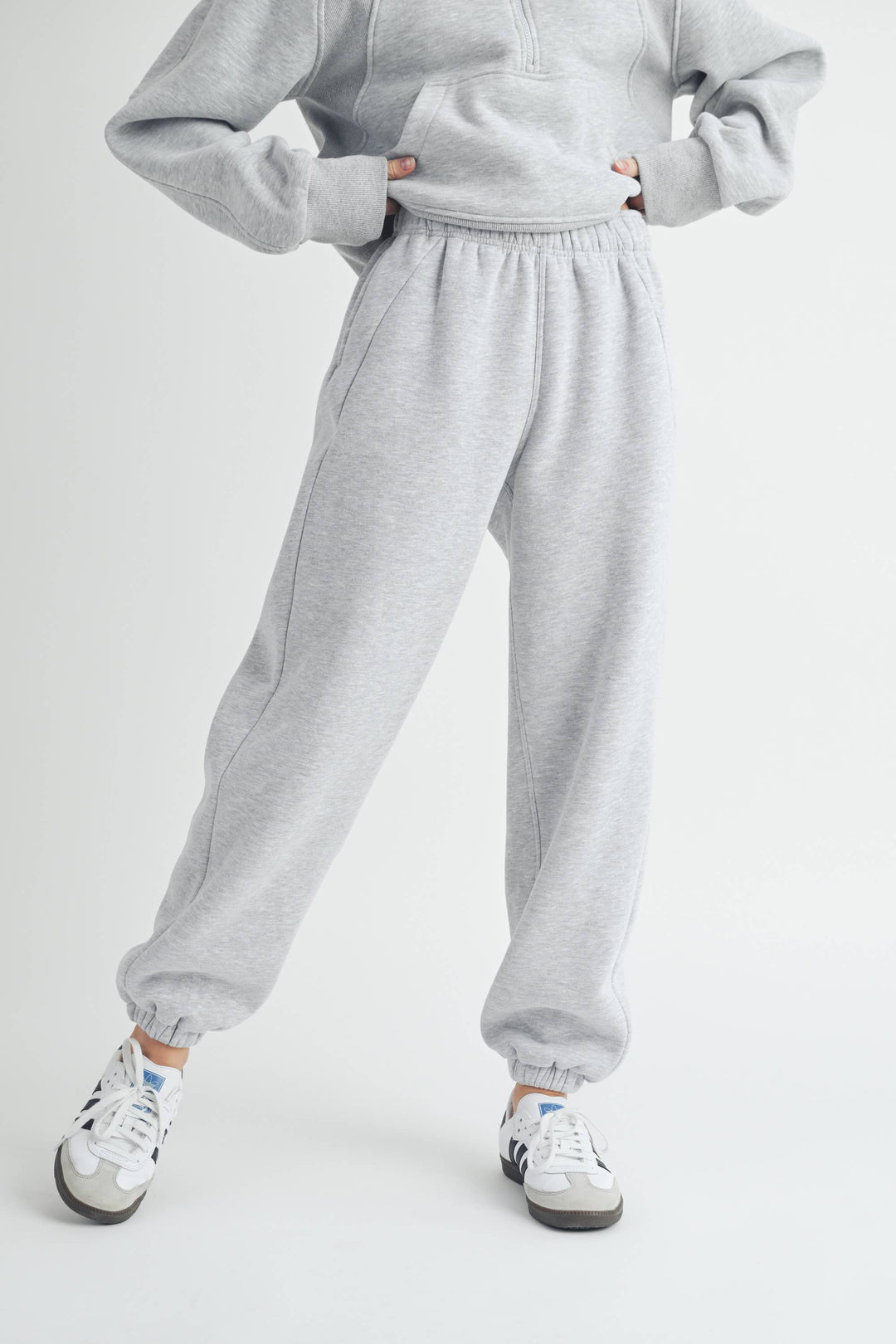 Rani Joggers: Heather Grey
