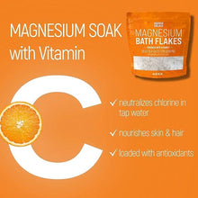 Load image into Gallery viewer, 10LB Magnesium Bath Flakes, Bath Soak With Vitamin C
