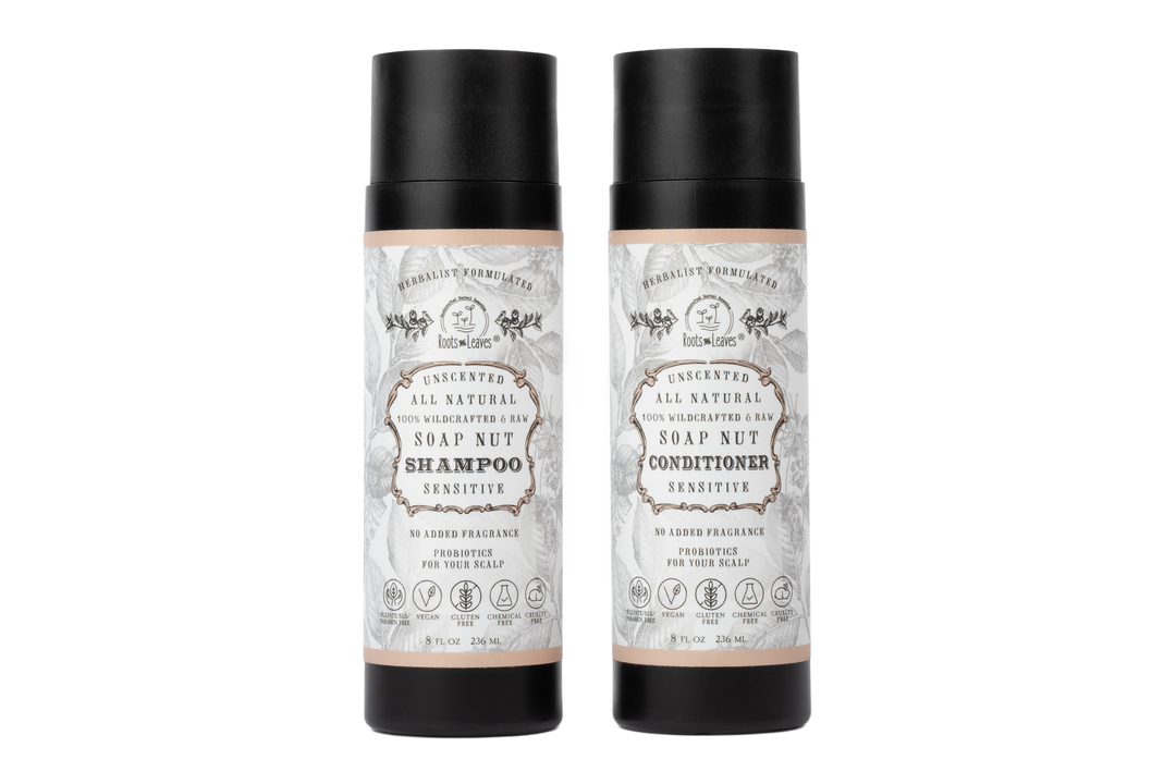 All Natural Soapnut Shampoo and Conditioner SET: Rosemary