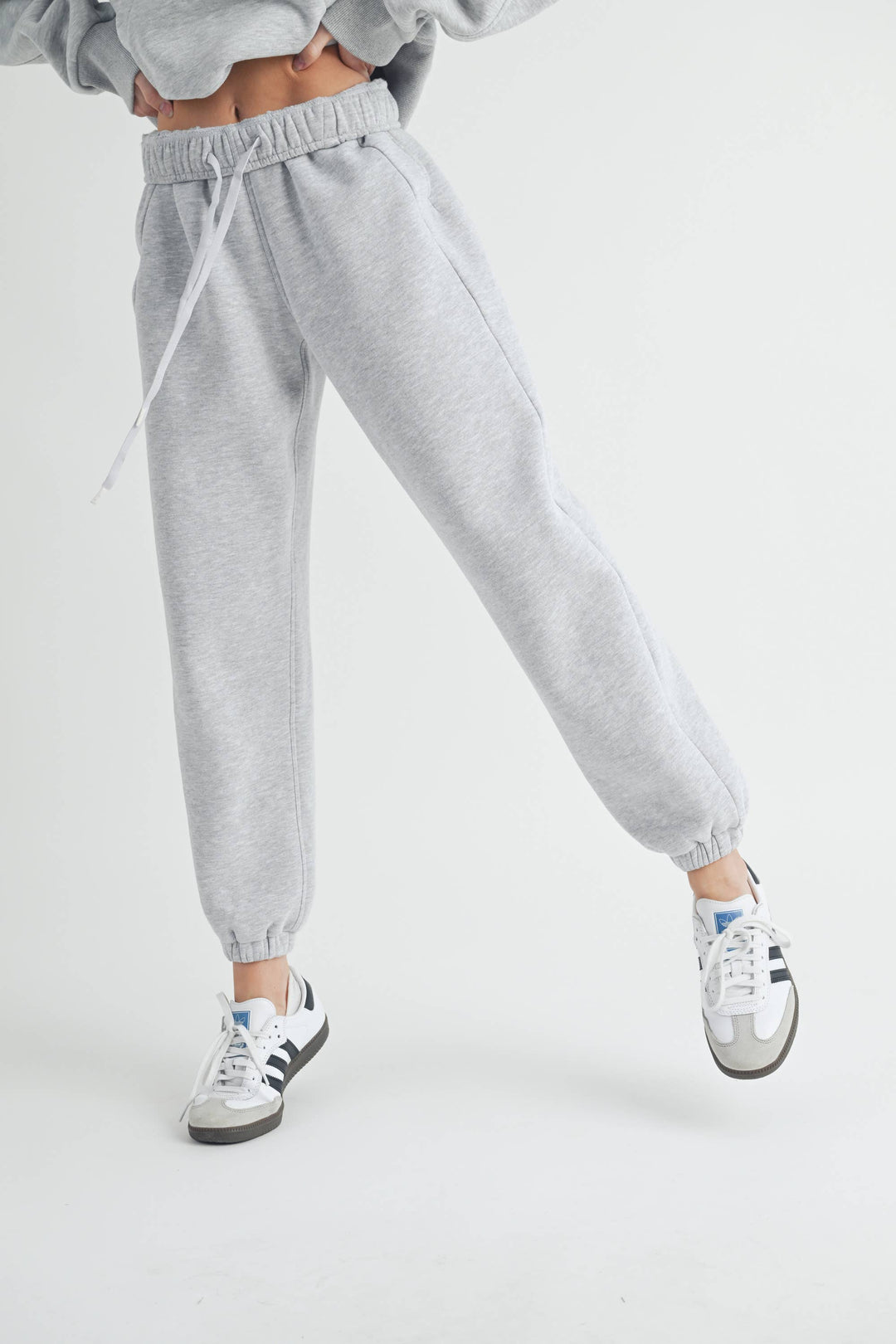 Rani Joggers: Heather Grey