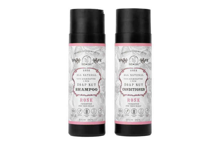 All Natural Soapnut Shampoo and Conditioner SET: Rosemary