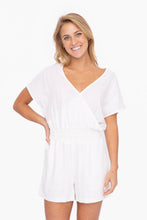 Load image into Gallery viewer, Dolman Sleeve Resort Romper: WARM GREY
