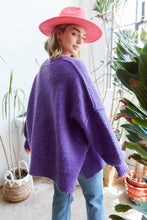 Load image into Gallery viewer, Long Sleeve Knit Sweater - PURPLE

