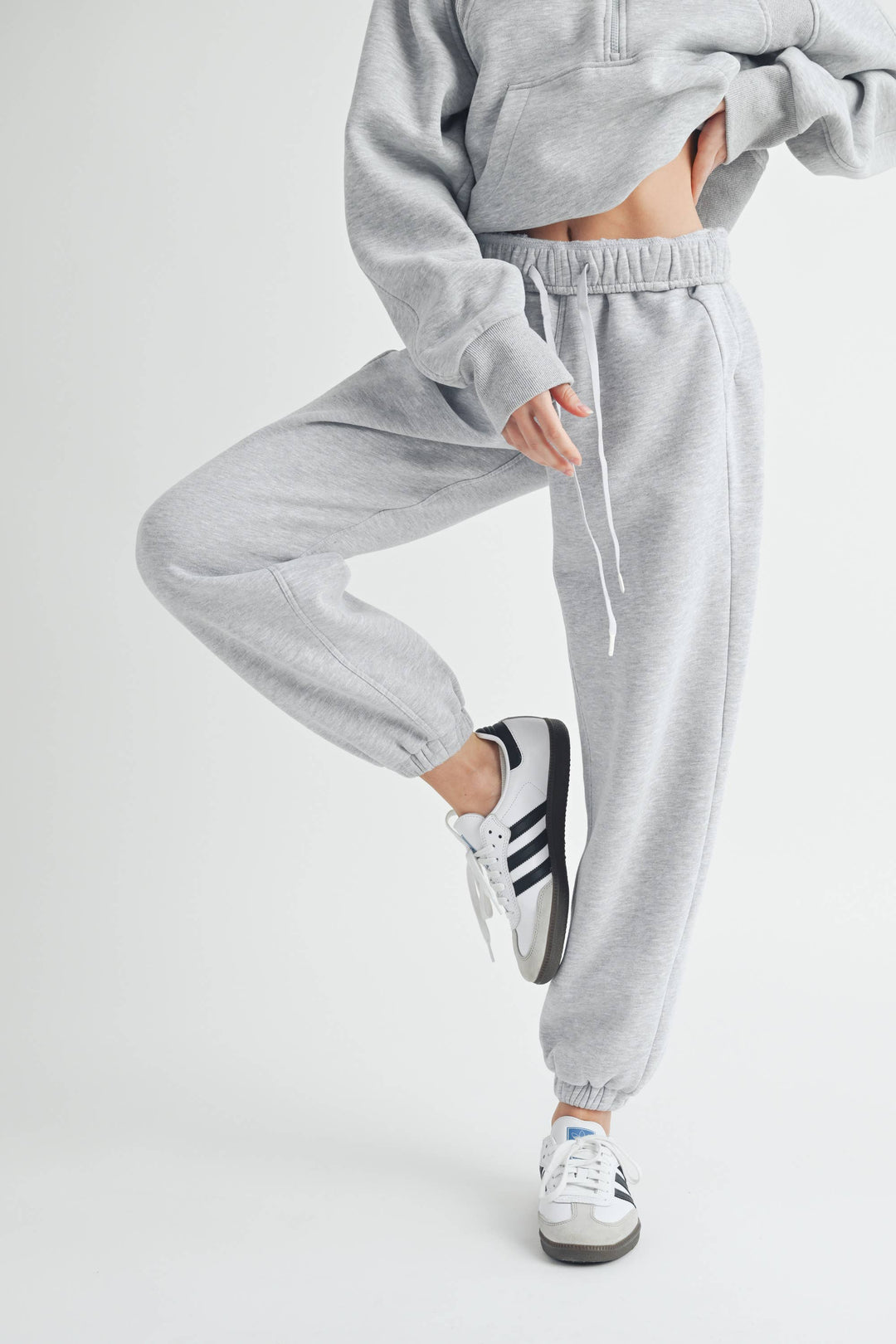Rani Joggers: Heather Grey