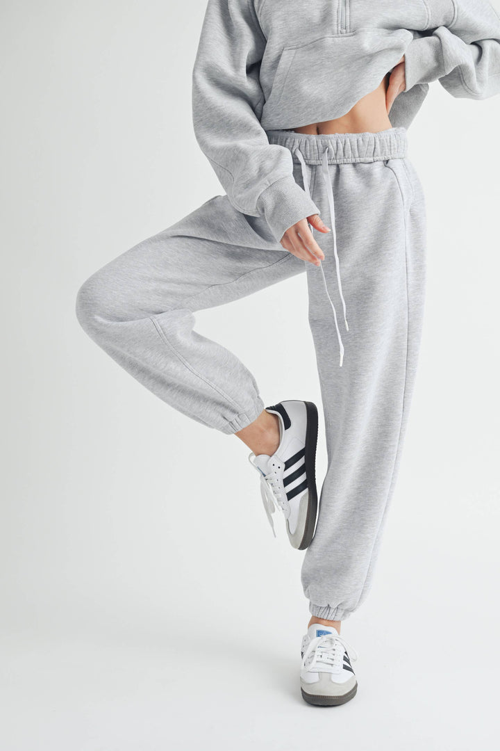 Rani Joggers: Heather Grey