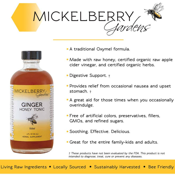 Ginger Honey Tonic: 8oz