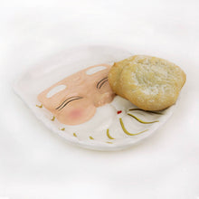 Load image into Gallery viewer, White Santa Dessert Plate
