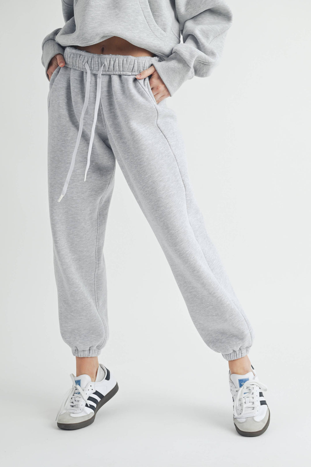 Rani Joggers: Heather Grey