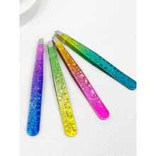 Load image into Gallery viewer, Professional Fancy Eyebrow Tweezers Assorted Colors
