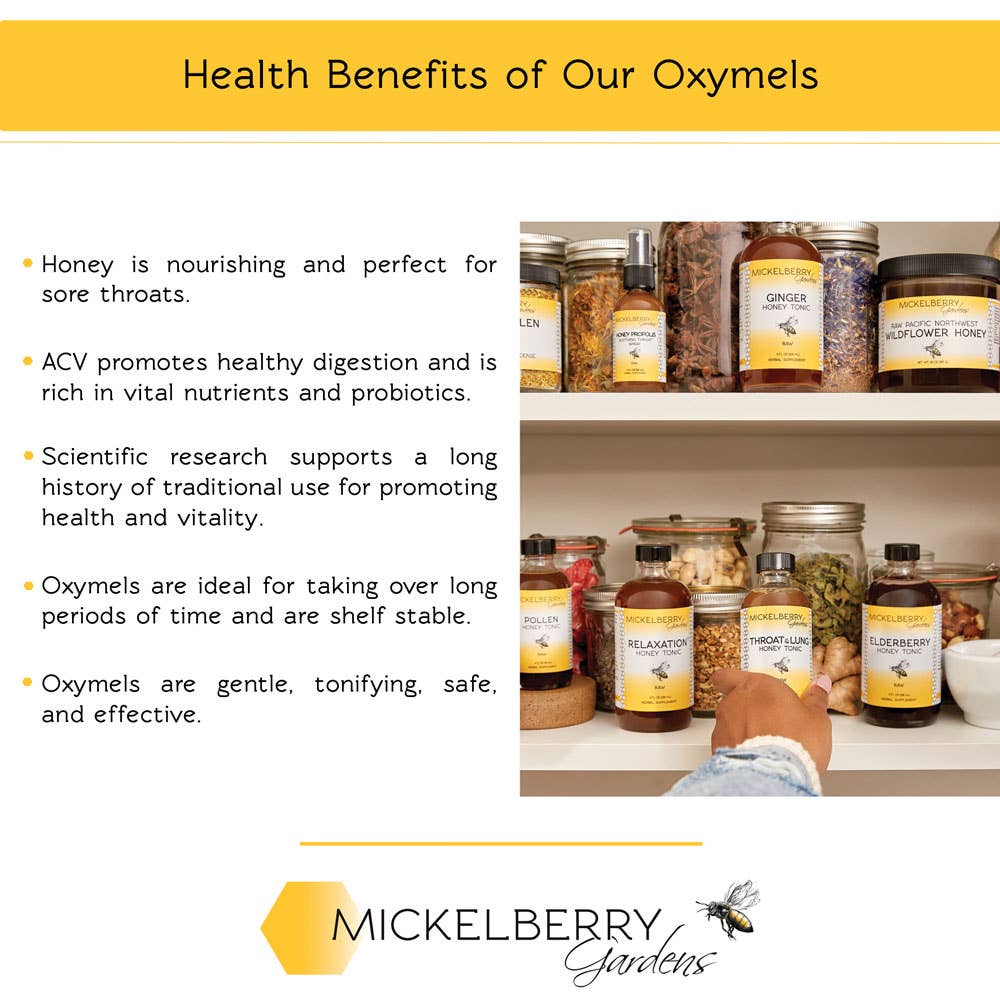 Throat and Lung Honey Tonic: 8oz